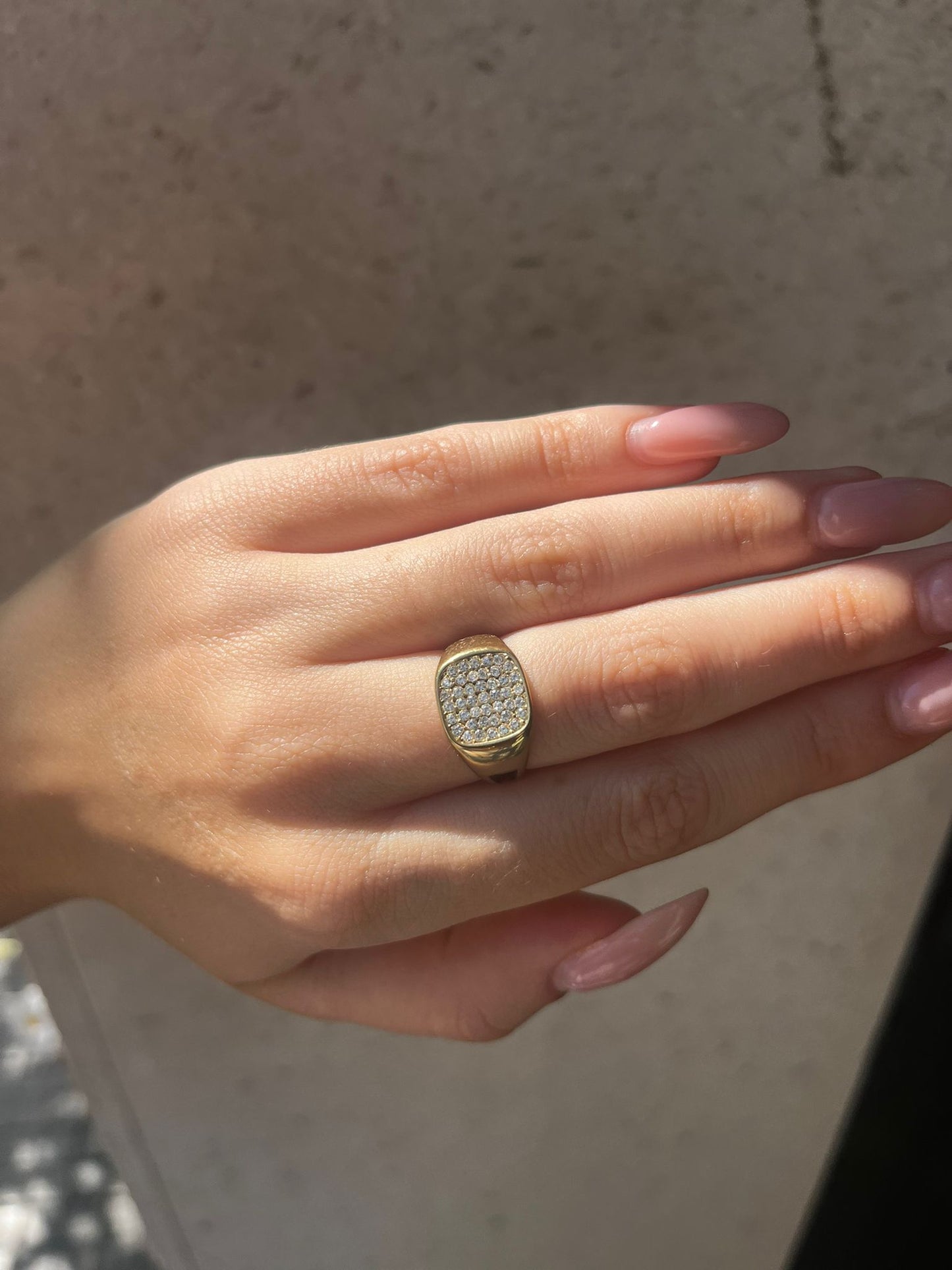 ANELLO QUADRO BRILLANTI