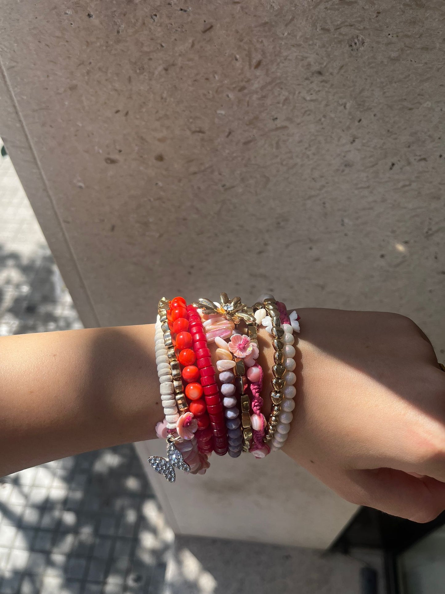 BRACCIALE PERLINE RED
