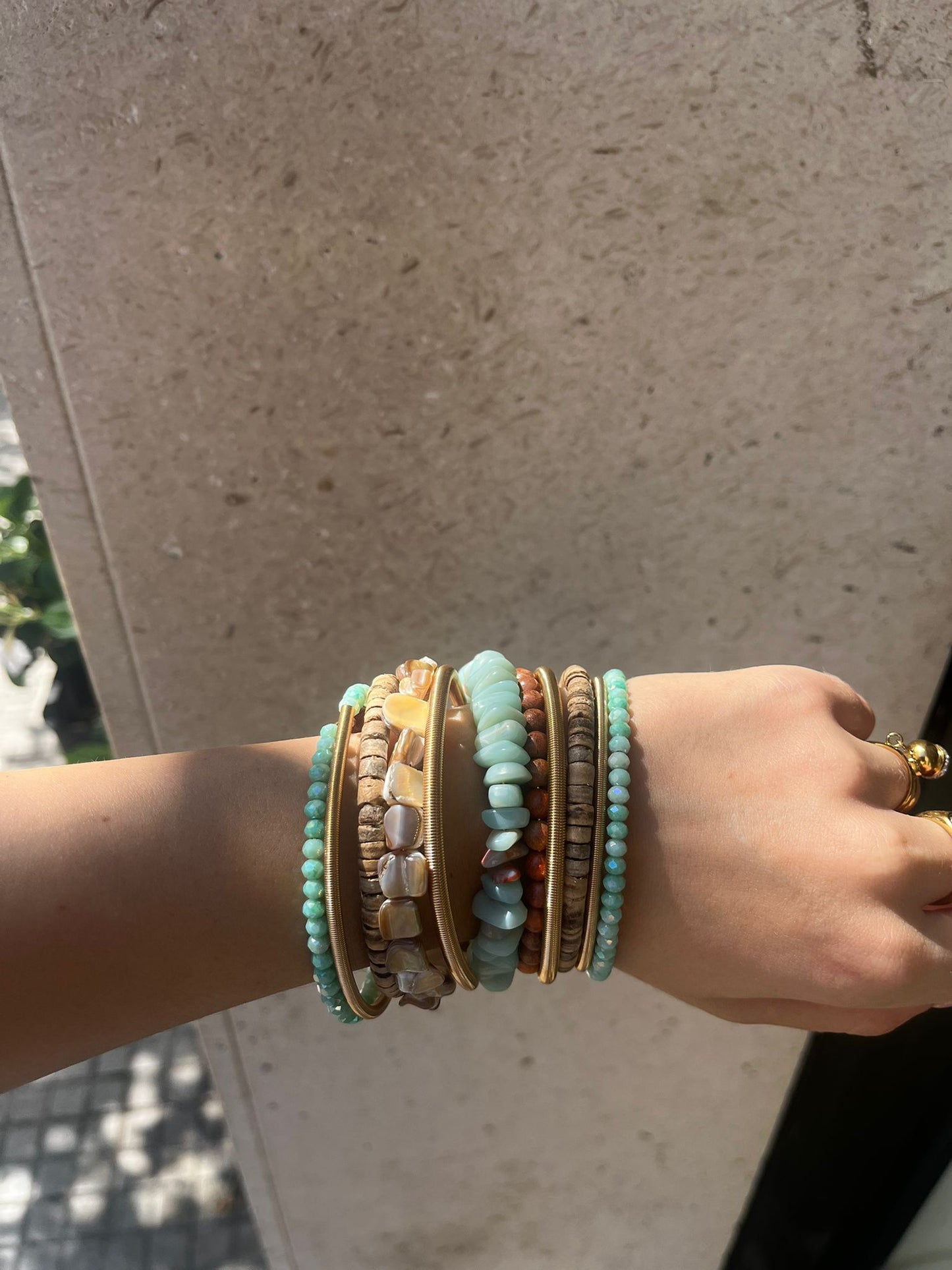 BRACCIALE PERLINE TURQUISE