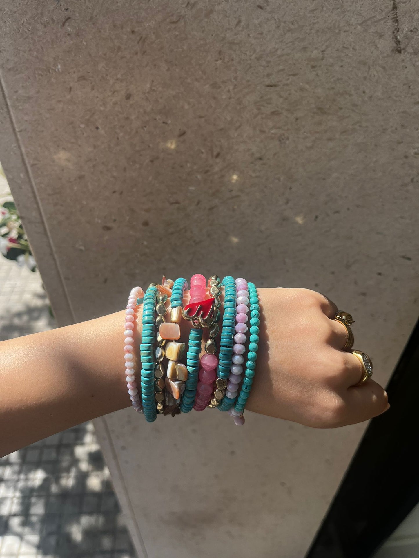 BRACCIALE PERLINE BLUE