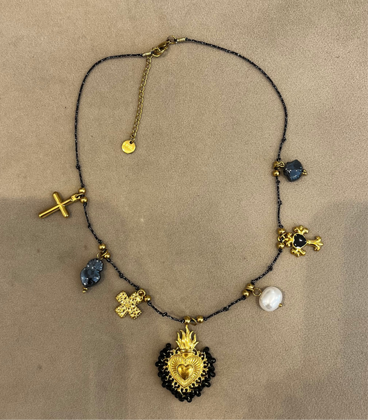 COLLANA CHARMS NERA