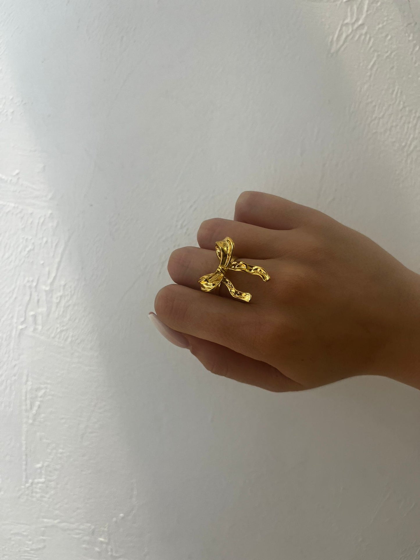 ANELLO FIOCCO GRANDE ORO
