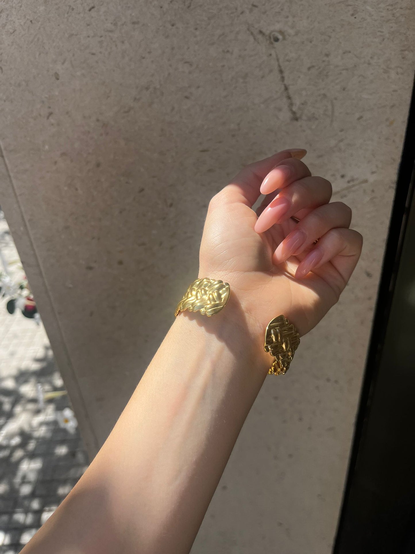 BRACCIALE ORO RIGATO