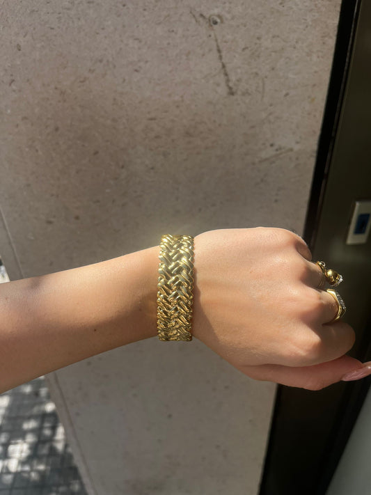 BRACCIALE ORO RIGATO